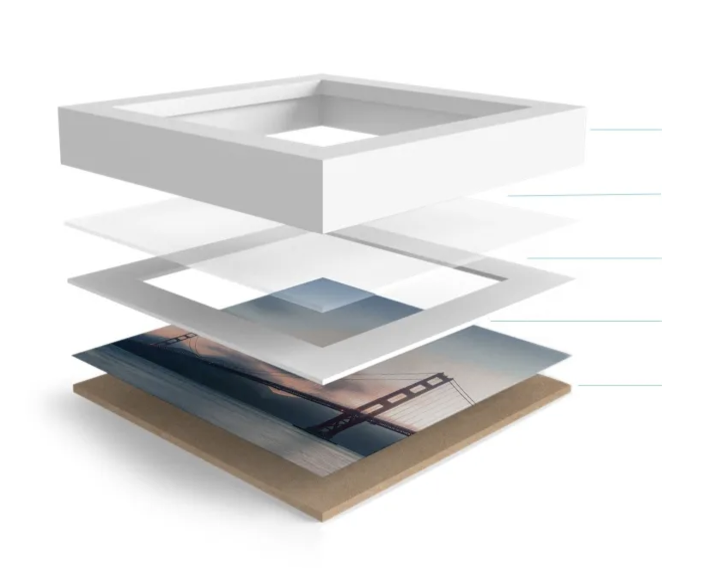 Moldura (CAIXA) de madeira nas cores; preto, branco e natural madeira