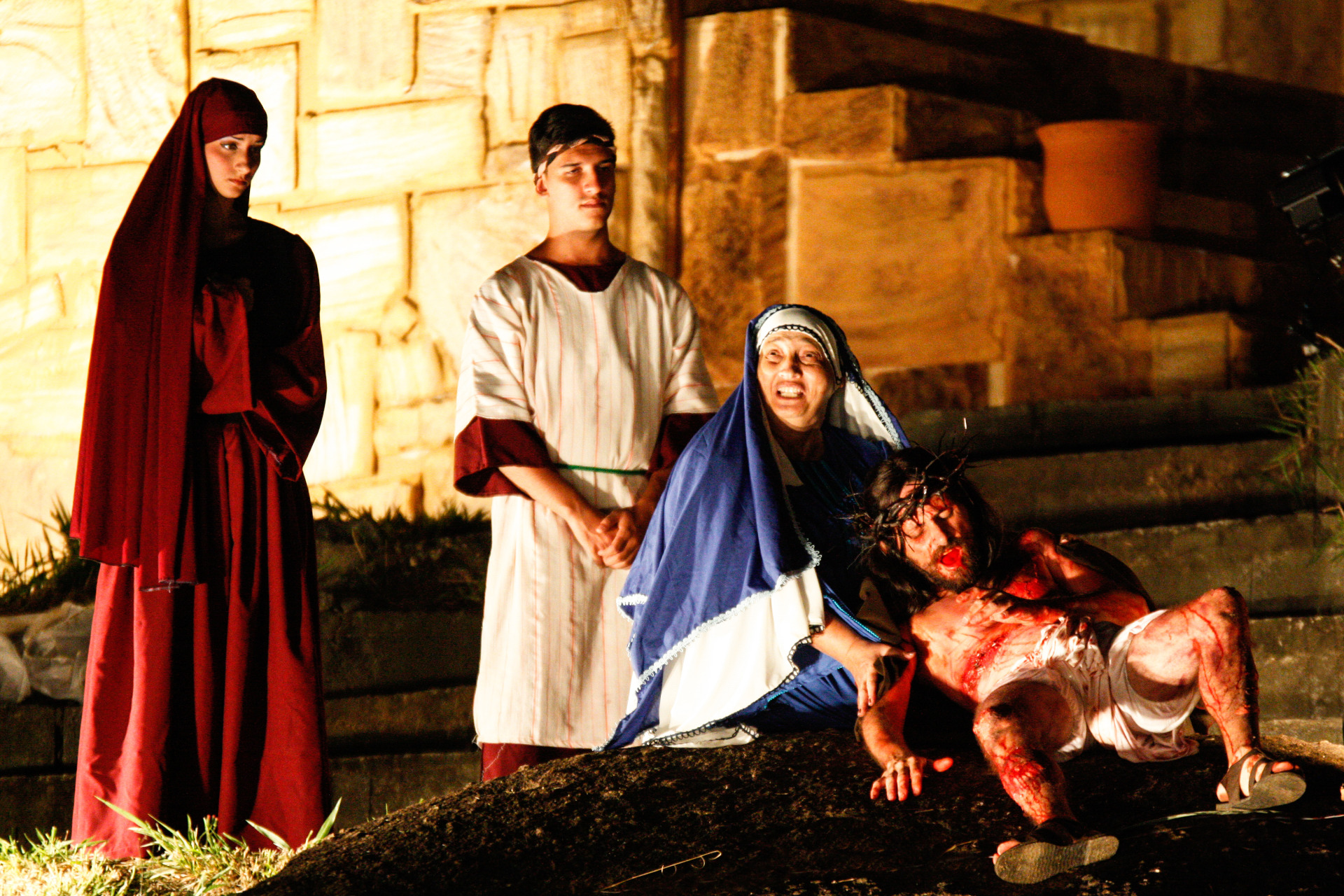 Interpretação da paixão de cristo na cidade de Santana de Parnaíba a 40 Km da capital paulista.