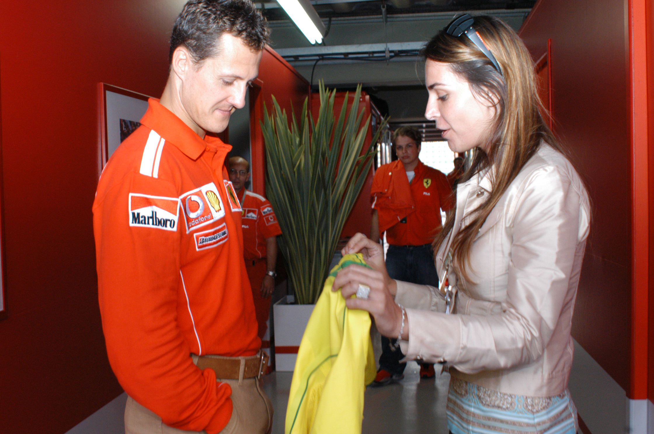 Piloto de F1 Michael Schumacher em Interlagos. São Paulo/Brasil.
