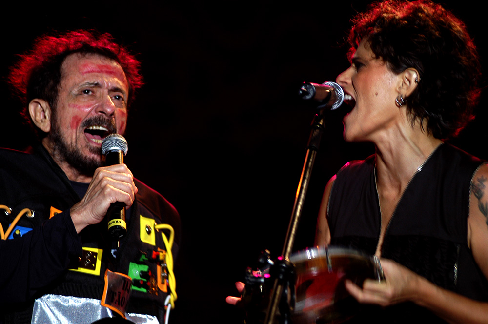 Show do cantor e compositor Tom Zé e Zélia Duncan